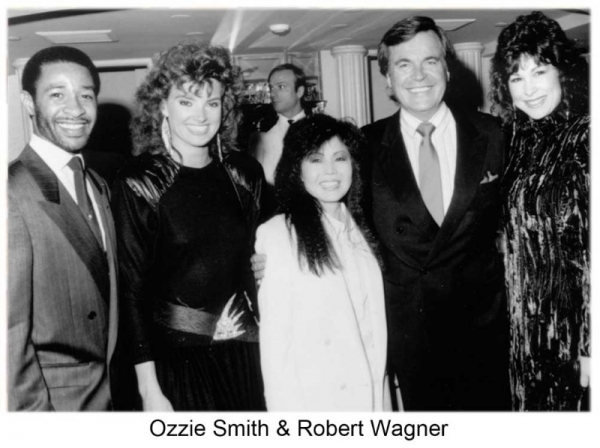 Ozzie Smith & Robert Wagner with Susanna Chung Forest 