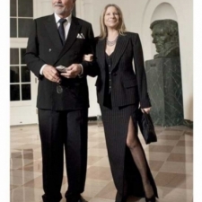 Barbara Streisand and her husband James Brolin
