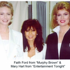 Faith Ford from “Murphy Brown” & Mary Hart from “Entertainment Tonight”