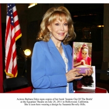 Actress Barbara Eden signs copies of her book ‘Jeannie Out of the Bottle’ 