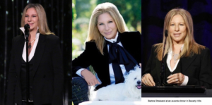 Barbra Streisand in designs by Susanna Beverly Hills