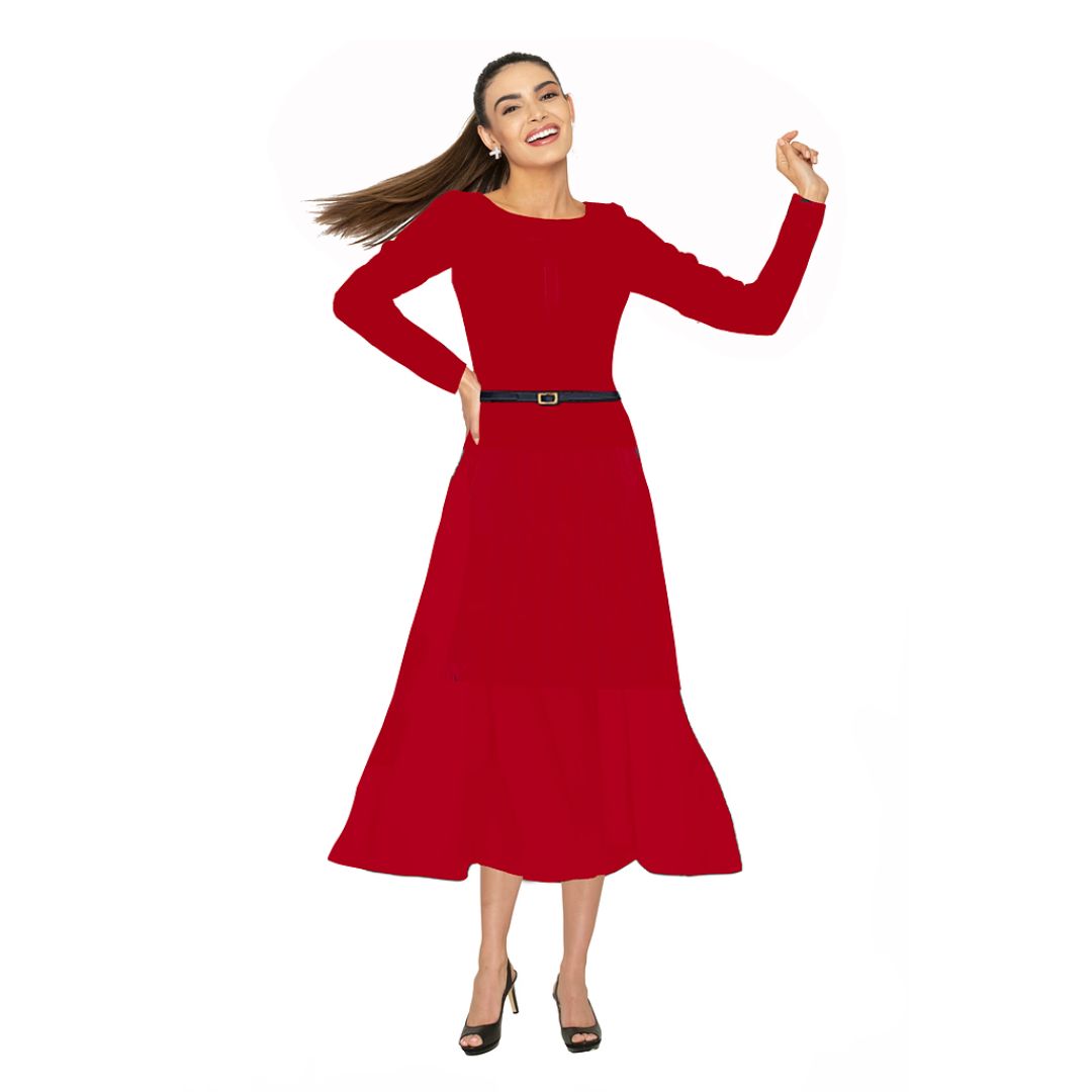 Elegant Red Dress | Susanna Beverly Hills