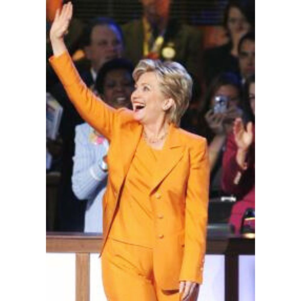 Hillary Clinton in Custom Designs Susanna Beverly Hills