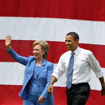 Hillary Clinton in Custom Designs Susanna Beverly Hills